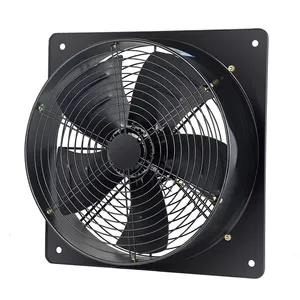 extractor fan with stainless steel Square axial fan with shutters for kitchen Wall Mounted small size