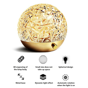 Northland Dynamic Water Ripple globo escritorio lámpara de mesa dormitorio Hotel sala de juegos <span class=keywords><strong>bar</strong></span> creativo romántico puesta de sol LED lámpara ambiental - Product Image 3