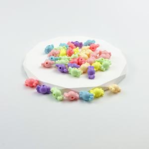 เครื่องประดับแฟชั่นลูกปัดสร้อยคอลูกปัดอะคริลิคพลาสติกแบบรูตรงขนาด8.7*16.3มม. ลูกปัดทรงหกเหลี่ยมฟรีลูกปัด - Product Image 4