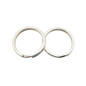 Yiwang พวงกุญแจโลหะเงิน25มม. แบบ DIY วงแหวนผ่าแบนสำหรับพวงกุญแจ - Product Image 5
