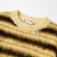 Pull-over en laine tricotée respirant pour homme, à manches longues, motif uni, épais, idéal pour l'extérieur en hiver – Vente en gros