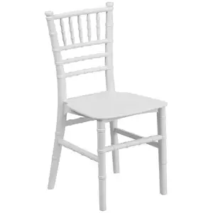 Детский Современный Белый Пластиковый Акриловый Обеденный стул Тиффани chiavari для школы и свадьбы