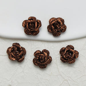 סלינה קריסטל די אבני חן 3d כפול חור נצנצים ורדים 15 מ "מ ידידותי לסביבה עבור ולנטיין תכשיטי יום נישואין זרי יום נישואין - Product Image 5