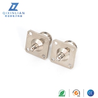 Adaptador de conector hembra tipo N a conector hembra SMA Cobre puro con adaptador de alta calidad de brida chapada en oro