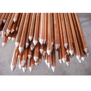 2024 Low Price Custom Electrical Copper Grounding Electrode Overhead Line Copper Bonded Steel Earth Rod