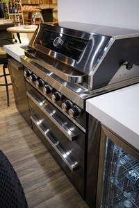 <span class=keywords><strong>Cucina</strong></span> Esterna 2022 Hangzhou Vermont <span class=keywords><strong>con</strong></span> Piano in Pietra Nera e Barbecue - Product Image 2