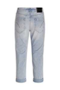 Direct Supply Designer Dondup Koons Light Wash Denim Stretch Jeans Vintage Loose Fit Pantalones hasta el tobillo - Product Image 2