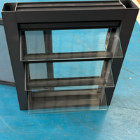 Fenêtre à persiennes en aluminium étanche, réglable, avec ventilation, anti-rouille, style européen, pour l'extérieur de la maison, la cuisine