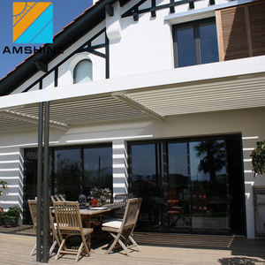 Pérgola de Aluminio para Exteriores con Techo de Celosía Ajustable Personalizada, Toldo para Jardín con Motor - Product Image 1