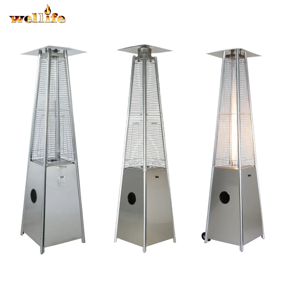 China Factory Hot Koop Driehoek Vlam Outdoor Heater Toren Gas Toren Heater