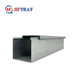 HFTRAY Chemin de câbles en aluminium 100 mm avec rail latéral massif pré-galvanisé pour la pose de câbles - Product Image 4