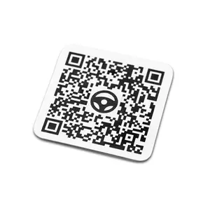 Etiqueta de código QR, 1356MHZ, NTAG213 RFID, etiqueta adhesiva en blanco