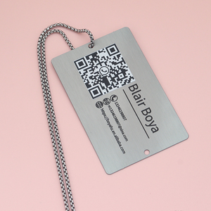 Kim loại thép không gỉ tùy chỉnh kim loại du lịch hành lý Thẻ Hành Lý thẻ tên hành lý Vali địa chỉ nhãn thẻ kinh doanh sang trọng - Product Image 6