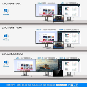 Base de Conexión USB C 12 en 1 con Triple Pantalla, HDMI 4K, LAN, Hub Tipo C con DP para Computadora Portátil y de Escritorio - Product Image 2