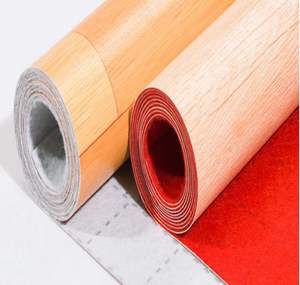 Rollo de suelo de vinilo de PVC de diseño moderno, linóleo <span class=keywords><strong>blanco</strong></span> con respaldo de fieltro, antideslizante para aplicaciones hoteleras - Product Image 5