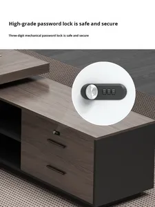 Modern Luxury Office Furniture Simple Boss <strong>Desk</strong> Executive Chair <strong>Set</strong> for Manager Supervisor President - Product Image 4