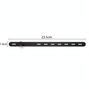 23cm Ajustable Silicone Cord Organizer <b>Cable</b> Ties Colorful Reusable Elastic Silicone Rubber Tie Down Strap Silicone <b>Cable</b> Tie - Product Image 3