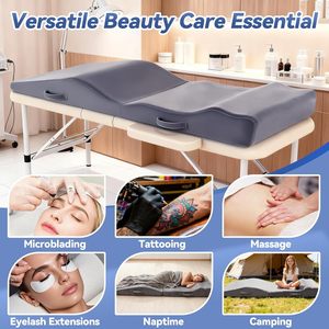 Matelas incurvé sur mesure pour lit <span class=keywords><strong>de</strong></span> cils, salon <span class=keywords><strong>de</strong></span> beauté, mousse à mémoire <span class=keywords><strong>de</strong></span> <span class=keywords><strong>forme</strong></span>, <span class=keywords><strong>surmatelas</strong></span> pour lit <span class=keywords><strong>de</strong></span> massage - Product Image 6