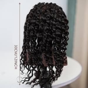 Cabeza <span class=keywords><strong>de</strong></span> Maniquí <span class=keywords><strong>de</strong></span> <span class=keywords><strong>pelo</strong></span> <span class=keywords><strong>natural</strong></span> <span class=keywords><strong>de</strong></span> 20CM y 8 pulgadas, juguetes <span class=keywords><strong>de</strong></span> <span class=keywords><strong>muñeca</strong></span> <span class=keywords><strong>de</strong></span> práctica para niños, cabeza <span class=keywords><strong>de</strong></span> <span class=keywords><strong>muñeca</strong></span> Africana ficticia negra <span class=keywords><strong>de</strong></span> piel oscura para jugar - Product Image 4
