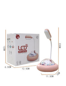 Lindo conejo platillo volador cápsula espacial colorida <span class=keywords><strong>noche</strong></span> niños aprenden a leer protección para los ojos lámpara de escritorio dormitorio carga USB - Product Image 2