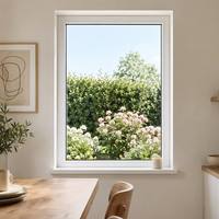 Ventana Fija Decorativa de Aluminio BOCHARM con Rejillas, Doble Acristalamiento, Marco Blanco, Ventanas Panorámicas para Diseño de Villas Modernas