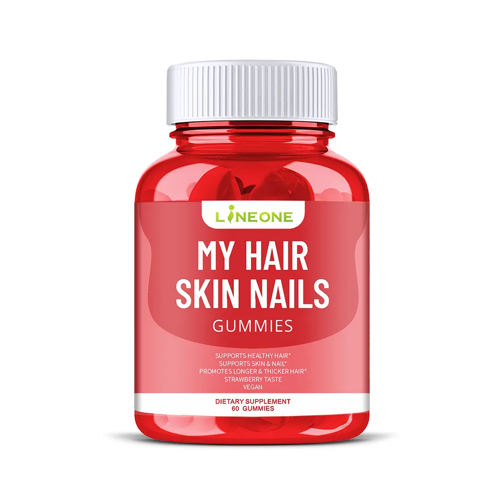 Private Label Vitamin And Supplements Bear Biotin Collagen Gummies Hair Skin Nails Promotes Hair Nail Skin Healthy