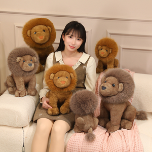 Peluche Lion Kawaii, <span class=keywords><strong>Jouet</strong></span> en Peluche Doux et Moelleux, Adorable Animal de la Forêt en Peluche, <span class=keywords><strong>Jouet</strong></span> Lion en Peluche - Product Image 2