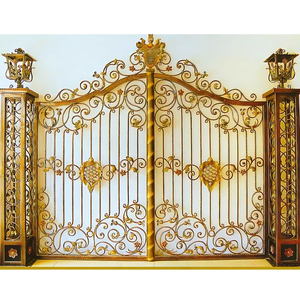 Wrought Iron Villa <b>Gate</b> Farm Fence Designs Custom High Quality Garden <b>Arch</b> Vietnam Origin - Product Image 4