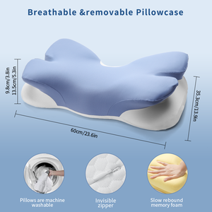 LIANDA P-122 Nouvelle Arrivée Forme Papillon Orthopédique Contour Cervical Ergonomique Mousse à Mémoire Oreiller de Lit pour le Sommeil Confortable - Product Image 4