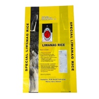 Sac de riz en polyéthylène laminé Bopp tissé de taille standard 30 kg, 20 kg, 25 kg, Jasmine Pakistan Basmati