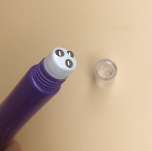 Tube de crème pour les yeux avec rouleau <span class=keywords><strong>Falconi</strong></span> Vetro Fancy Huile essentielle Roll on Attar Bouteille Bouchon en aluminium brossé Cristal - Product Image 4