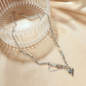 Donne personalizzate amore cuore gioielli collana di moda accessori donna gioielli collana di san valentino - Product Image 5