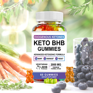Usine OEM/ODM : Gummies Keto BHB personnalisées 20000 mg, sans sucre, brûleur de graisse cétone, sans danger pour les femmes enceintes, 60 gummies - Product Image 3