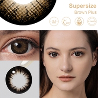 Échantillons gratuits MAGISTER Brown Lentes De Contato Lentilles De Contact Noires Lentilles De Contact Supersize Doll Eye Lentilles De Contact de couleur