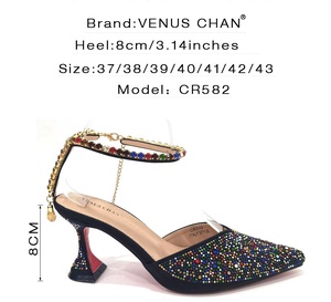 Ensemble de chaussures italiennes à talons hauts et sac pour femmes africaines, chaussures et sac à main de <span class=keywords><strong>luxe</strong></span> pour femmes, mode 2023 - Product Image 3
