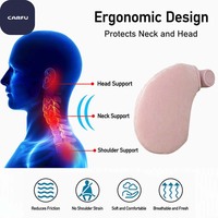 CARFU AC410 Appuie-tête universel pour siège de voiture en cuir PU pelucheux, coussin de voyage pour le cou, vente en gros, fabricant OEM ODM