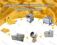 Kleinschalige Weegbree Bananenschil Snij Frituurlijn Weegbree Chips Productiemachine