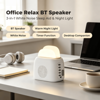 Haut-parleur créatif à bruit blanc pour V5.3, sortie 3W, veilleuse multifonctionnelle, minuterie, batterie 1200mAh, contrôle par application, aide au sommeil