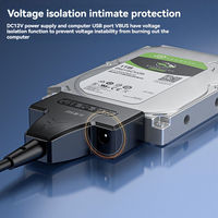 Cable de Datos USB2.0 a Sata2.0 al por Mayor para Discos Duros Mecánicos y de Estado Sólido de 2.5/3.5 Pulgadas