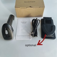 Escáner de Código de Barras Inalámbrico 2.4G, Lector de Códigos de Barras 2D, Adecuado para Supermercados y Tiendas de Conveniencia
