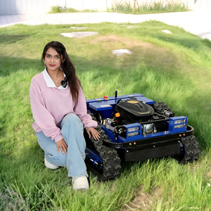 Free Shipping Diesel Engine Small <b>Robot</b> Grass Cutter Cutting Width 800mm 1000mm 1200mm <b>Remote</b> <b>Control</b> Crawler Lawn Mower - Product Image 5