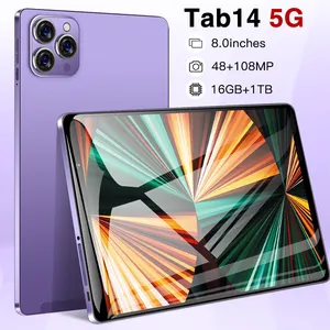 原装8英寸Tab14 5G 16gb + 1TB平板电脑8英寸8800毫安安卓12便携式平板电脑