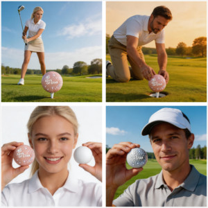 Pelotas de Golf Profesionales con Diseño de Hoyuelos para Mayor Giro y Durabilidad, Colores y Estilos Personalizables para Entusiastas del Golf - Product Image 3