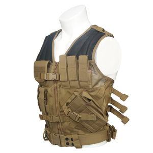 Security Tactical Vest Shipping From US Warehouse Outdoor Tactical Gear Vest Made With Breathable Mesh Tan Jacket - Product Image 3