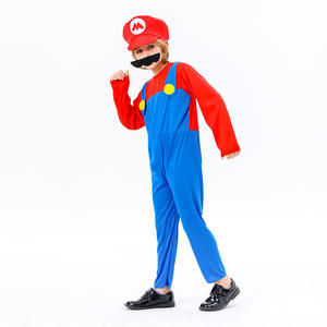 Luigi <span class=keywords><strong>Bros</strong></span> Plumber Outfit Stage Party Performance Costume Adult <span class=keywords><strong>Mario</strong></span> Cosplay Ropa - Product Image 6