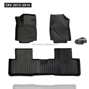 Tapetes de Auto 3D TPE con Logotipo Personalizado, Fáciles de Limpiar, Resistentes, para <span class=keywords><strong>CRV</strong></span> 2012-2016 - Product Image 1