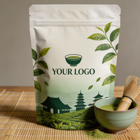 Sachet Doypack Personnalisé Imprimé en Usine, Recyclable, Anti-humidité, Stratifié Aluminium, pour Emballage Thé et Café, 500g 1kg, avec Fermeture Zip