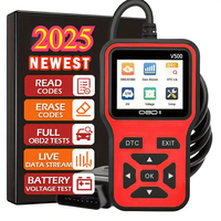 Pembaca Kode OBD2 Portabel V500 Layar Tampilan Universal Pemindai Kesalahan Mobil Dengan Garansi Gratis 1 Tahun V500 Pemindai Kesalahan OBDII