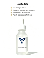 Sérum Visage Anti-Âge Éclaircissant 30ml à 10% de Niacinamide, Alpha Arbutine et 1% de Rétinol – Stock d'Usine en Gros