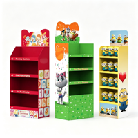 Support d'affichage en carton personnalisé, support en papier, carton, présentoir de sol en carton pour les magasins de jouets